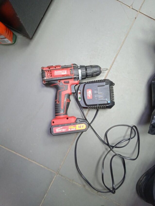 Шуруповерт wortex 18v, 1 акб, ЗУ
