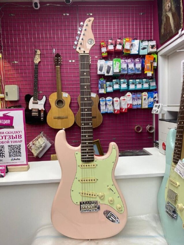 Электрогитара Gopher Wood S Classic VII Shell pink