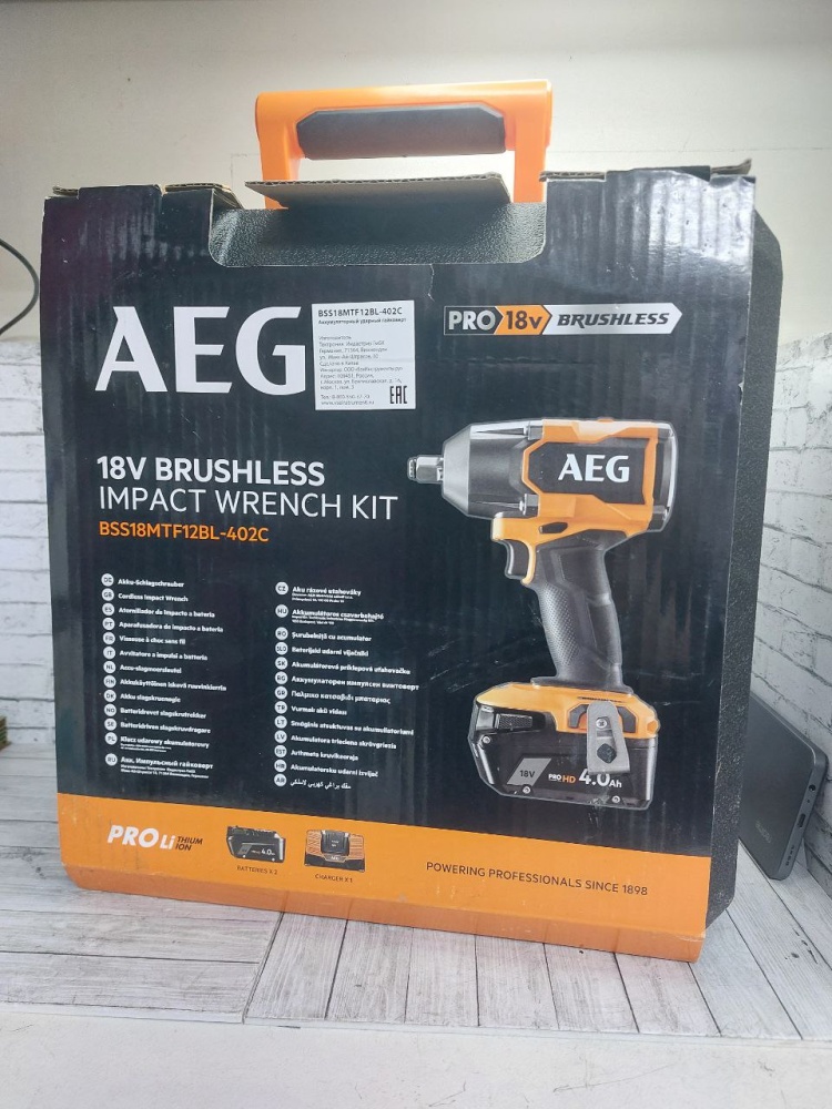 Гайковерт AEG BSS18MTF12BL-402C