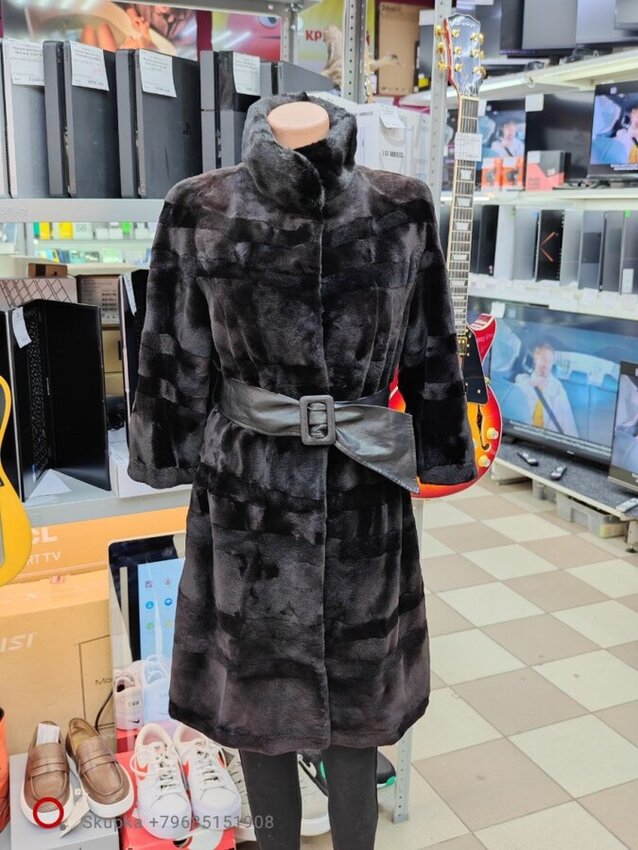 Шуба норковая щипка 44