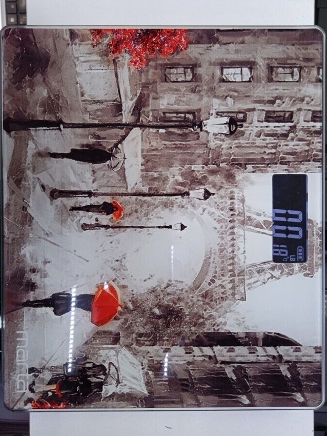 Весы напольные, 180 кг, с термометром